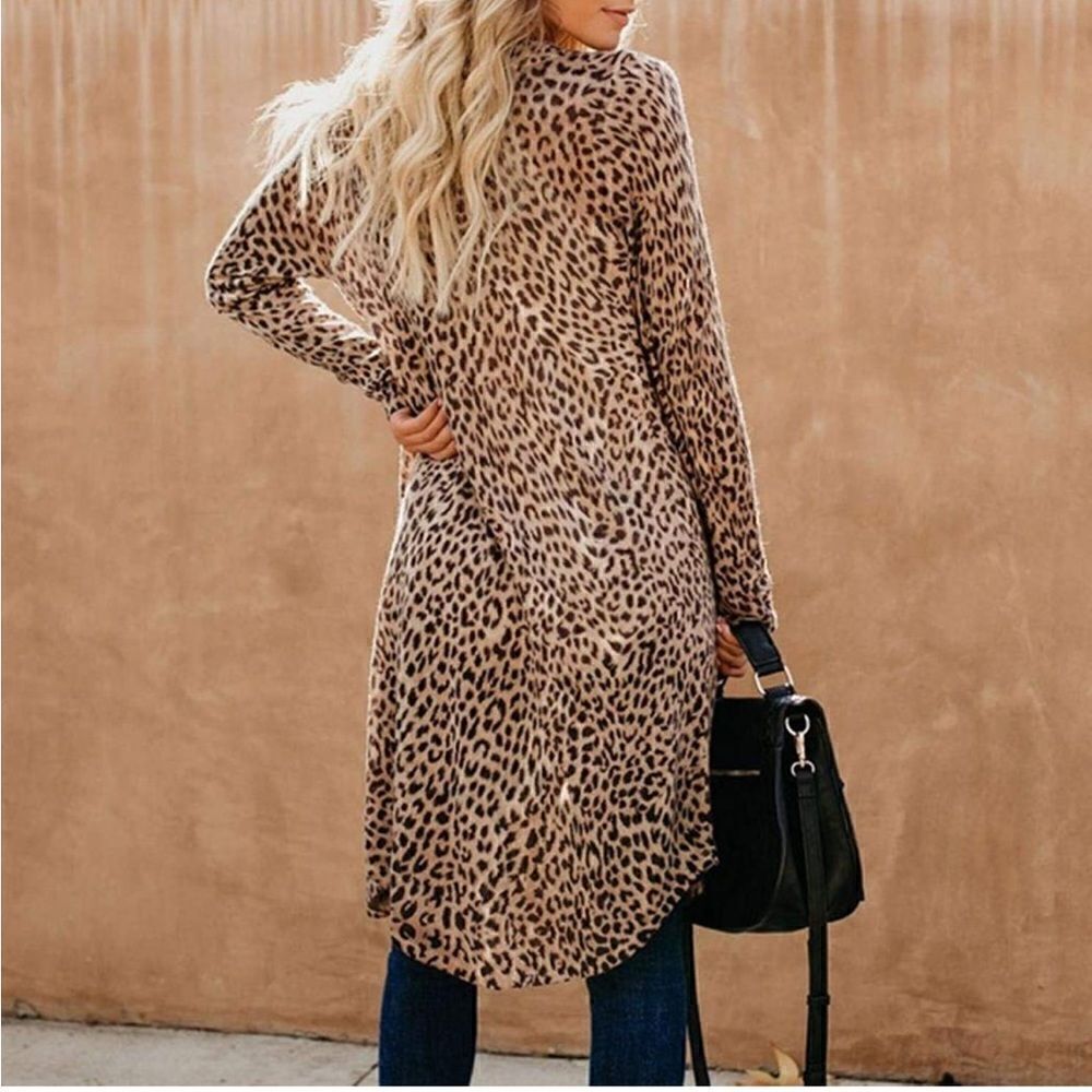 Leopard Duster Cardigan    - Picture 2 of 5
